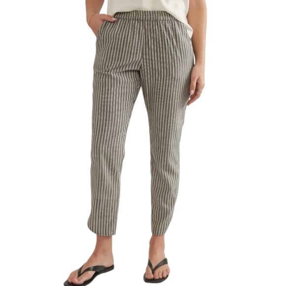 Marine Layer Allison Pull On Tan Black Pants size small - Picture 1 of 10
